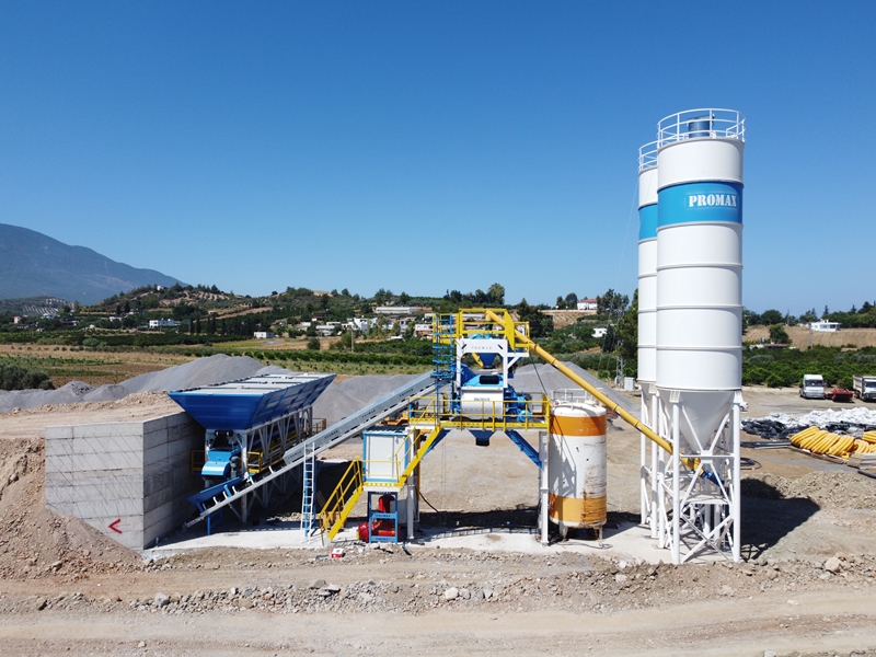 100m³/h Kompakt Beton Santrali